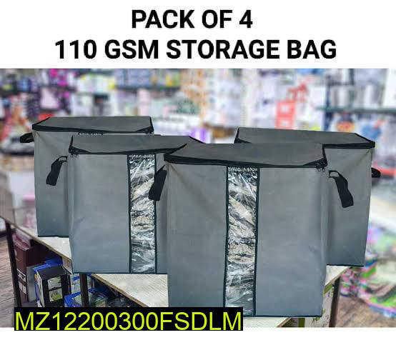 GSM Cloth Storage Bag Pack 4 Bag