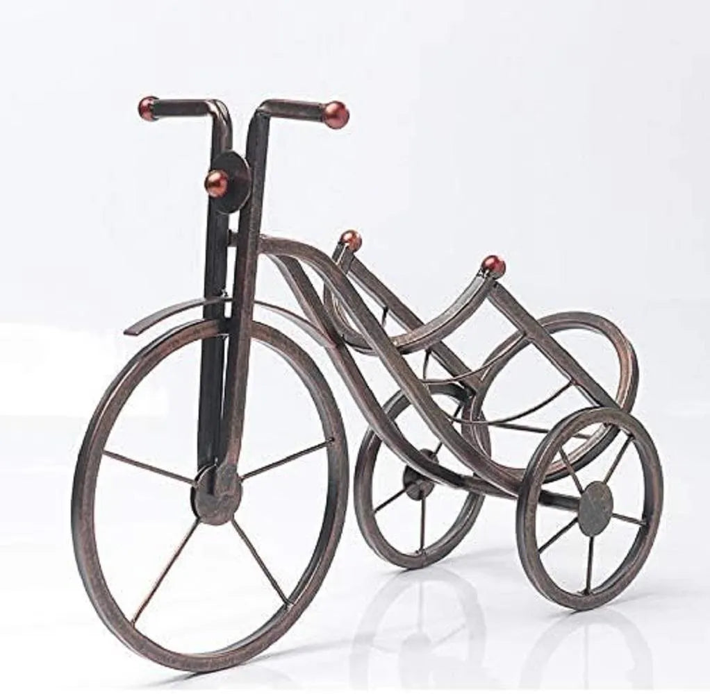 Tricycle Cold Drink Holder Vintage Metal Bottle Rack