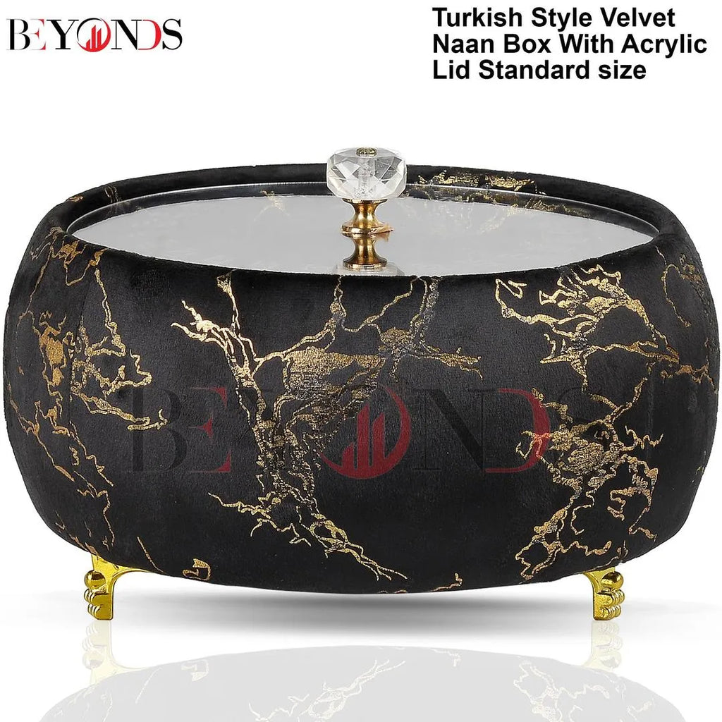 high quality turkish printed velvet black color hot pot