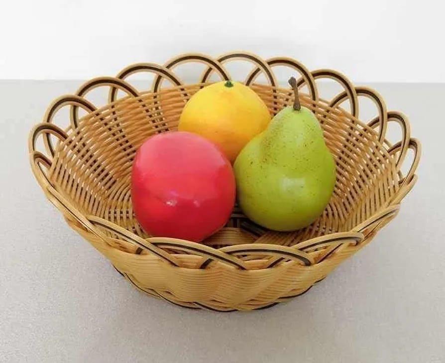 Poly Wicker Bread Basket