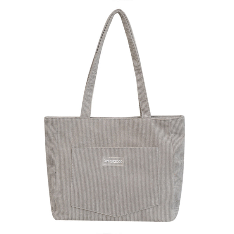 Mori Corduroy Messenger Bag for Students & Professionals
