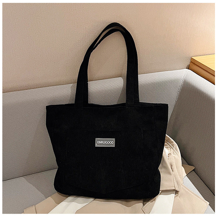 Mori Corduroy Messenger Bag for Students & Professionals